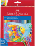 Faber-Castell Creioane Colorate Acuarela FABER-CASTELL FC114448, 48 Buc + pensula (FC114448)