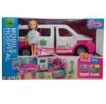 Man Yuk Toys Lakóautó szett babával, 12 db-os (9045-4)