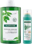 Klorane Nettle Set - Șampon și Șampon uscat pentru păr colorat, 400 + 150 ml