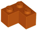 LEGO® Alkatrészek (Pick a Brick) Sötét narancssárga 1X2X2 Sarokelem 6253417 (6253417)