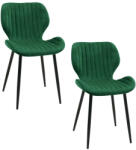 AKORD 2 db étkezőszék szett, zöld (AKO-2xCSJ.17-BG)