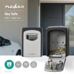Nedis KEYCC01GY számzáras kulcs széf (kulcsszéf), beltéri és kültéri használatra (KEYCC01GY) - pcx