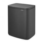 Brabantia Cos de rufe Brabantia Bo Small 1006635, 12 L, Deschidere silentioasa si lina, Baza antiderapanta, Negru (1006635) Cos de gunoi