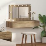 vidaXL Tömör tölgy Forgácslap, Tükör 100 x 40 x 70 cm (865243)