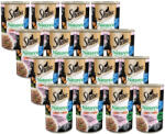 Sheba SHEBA konzerv 24x400 g Nature's Collection - nedves teljes értékű eledel felnőtt macskáknak, lazaccal, jamgyökérrel és zöldbabbal díszítve, mártásban