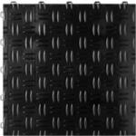 SwissDeck Műhelypadló - SwissDeck DiamondDeck 33, 3 x 33, 3 cm - Jet Black (DD-JB)