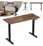 LVNSYSTEM Elektromos íróasztal állítható magasság Lite 140 LVNSystem rusztikus fekete (LV1714)