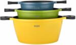 ZASS 3 db tapadásmentes nyomáson öntött alumínium Edénykészlet Zass Gourmet ZG-ACS 02, szín