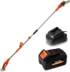  Profi Tools Akkumulátoros teleszkópos láncfűrész M0L-KT01-18 + Akkumulátor 20V 4Ah + Akkumulátor gyorstöltő