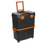 Kleiber GZSZL03 Húzható, többrészes műanyag szerszámláda 18″ - 450 x 270 x 585 mm