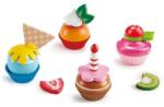 Hape Jucarie din lemn - Prajituri cupcake (18 piese) (E3157B) - ookee Bucatarie copii