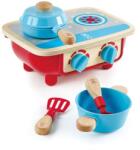Hape Jucarie din lemn - Plita cu ustensile de bucatarie (E3170A) - ookee Bucatarie copii