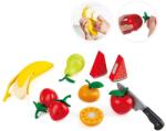 Hape Jucarie din lemn - Fructe sanatoase de taiat (9 piese) (E3171B) - ookee Bucatarie copii