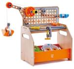 Hape Jucarie din lemn - Banc de lucru stiintific (58 piese) (E3028A) - ookee Set bricolaj copii