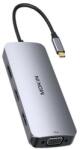 Mokin HUB 8in1 MOKiN USB-C VGA+2xHDMI (ezüst) (MOUC0513) - wincity