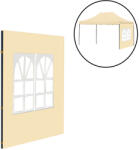 Leziter Kerti pavilon ablakos oldalfal ponyva 3x4 m (LPOPA-40-BEIGE)