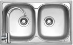 StrongSinks 506000+SAP4-A090 - StrongSinks S1 Welland rozsdamentes mosogató szatén 780x480 mm + ZEGOR rozsdamentes íves csaptelep szett (506000+SAP4-A090)