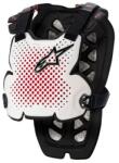 Alpinestars A-1 PRO alb-negru-roșu protector de piept A-1 PRO alb-negru-roșu (AIM160-488)