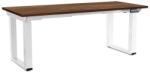 Rauman OfficeTech Strong állítható magasságú asztal 180 x 80 cm, fehér alap, silverjack tölgy