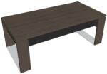  Verno+ S asztal 200 x 100 cm, antracit tölgy / fekete