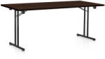  Összecsukható asztal 180 x 80 cm, fekete lábak, wenge