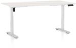 Rauman OfficeTech B állítható magasságú asztal, 160 x 80 cm, fehér alap, fehér kőris