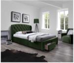 Halmar Sabrina ágy 160 x 200 cm, sötét zöld