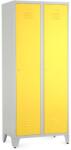 Rauman Fém szekrény, 80 x 50 x 191, 5 cm, helyreigazítással, hengerzár, sárga - ral 1023