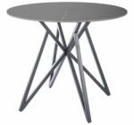 SIGNAL MEBLE Cyrano étkezőasztal 90 cm, szürke / fekete