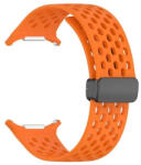 Samsung Galaxy Watch Ultra (47mm) SM-L705, szilikon pótszíj, lyukacsos, légáteresztő, narancssárga