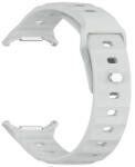 Samsung Galaxy Watch Ultra (47mm) SM-L705, szilikon pótszíj, légáteresztő, 3D homorú minta, szürke