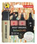 STABILO Szövegkiemelő készlet, 2-5 mm, STABILO "BOSS original NatureColors", 4 különböző szín (70/4-2-3) - mystock