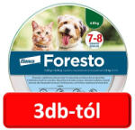 Elanco 3db-tól : Foresto nyakörv 8kg. alatt 38 cm-es ( Kutya, macska részére ) Termék szavatosság : 2028.01. 28