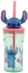 Lilo és Stitch Disney Lilo és Stitch, A csillagkutya Easily Distracted 3D műanyag szívószálas pohár 360 ml