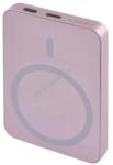EMOS Powerbank külső akku WI 522, 5000mAh, 20W, Wireless töltés, MagSafe compatibilis, lazac