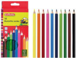 Herlitz JUMBO színesceruza, vastag, lakkozott, hatszögletű (10 szín) (10795276)