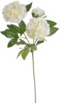  Bujor artificial 2 flori+boboc pentru aranjamente florale (3181)