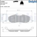 DELPHI Set placute frana DELPHI LP3696 (LP3696)