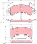 TRW Set placute frana TRW GDB1272 (GDB1272)