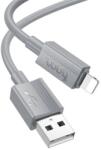 hoco. X107 adatkábel (USB - lightning, 2.4A, 100cm) VILÁGOSSZÜRKE Apple IPAD Air 2, IPAD Pro 10.5 (2017), iPhone 12 (X107_USB_LIGHTNING_G)