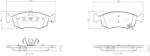 BREMBO Set placute frana BREMBO P 11 031 (P 11 031)