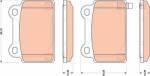 TRW Set placute frana TRW GDB3488 (GDB3488)