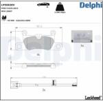 DELPHI Set placute frana DELPHI LP5063EV (LP5063EV)