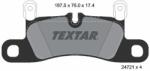 TEXTAR Set placute frana TEXTAR 2472102 (2472102) - fixbox