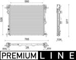 MAHLE Radiator, racire motor MAHLE CR 2587 000P (CR 2587 000P)
