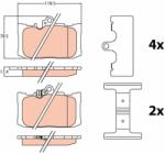 TRW Set placute frana TRW GDB4460 (GDB4460)