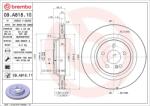 BREMBO Disc frana BREMBO 09. A818.11 (09.A818.11)