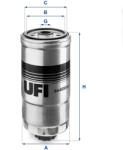 UFI Filtru combustibil UFI 24.408. 00 (24.408.00) - fixbox
