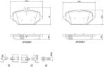 BREMBO Set placute frana BREMBO P 50 162 (P 50 162)