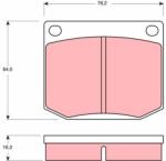 TRW Set placute frana TRW GDB637 (GDB637)